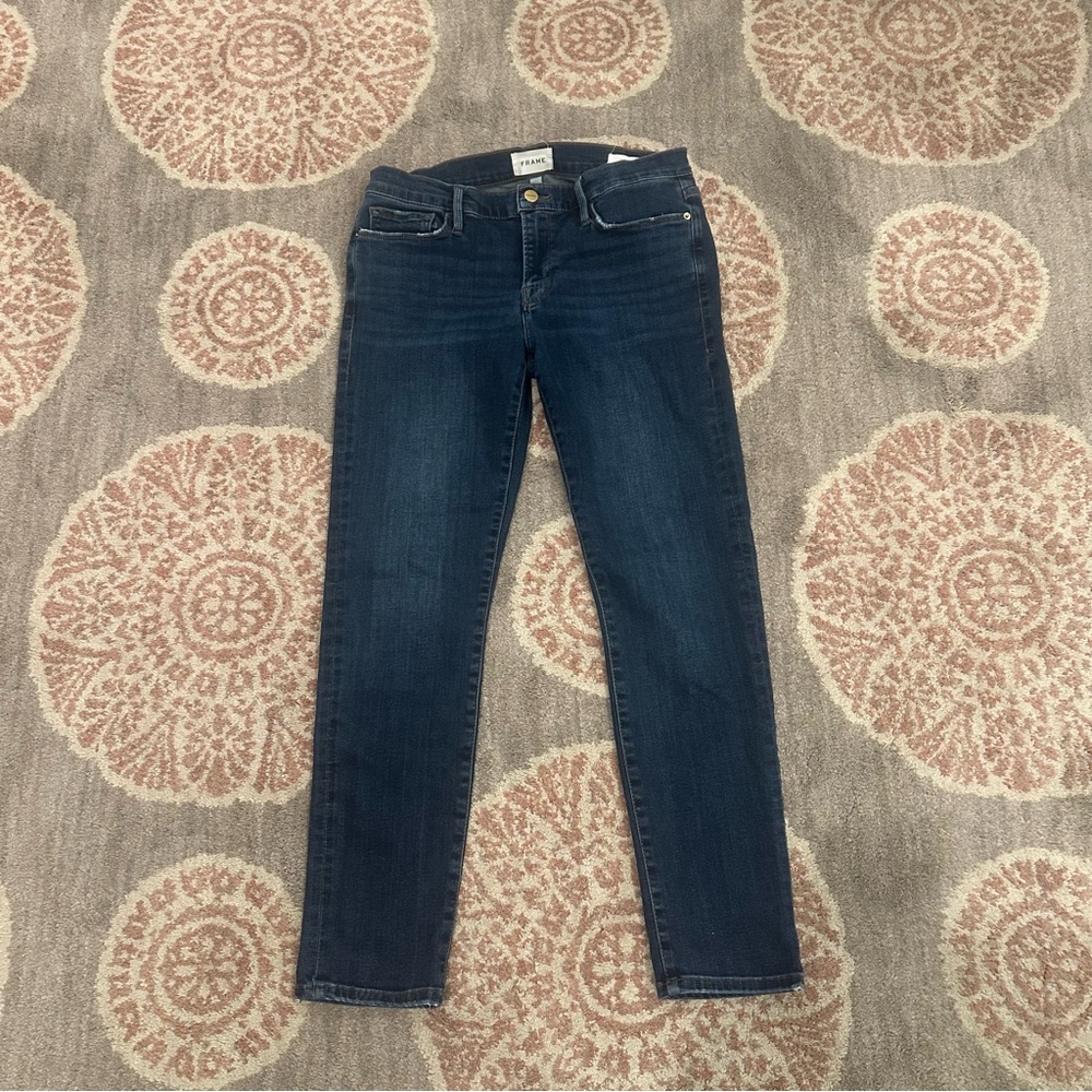 Frame Dark Blue Jeans Le Garcon size 28